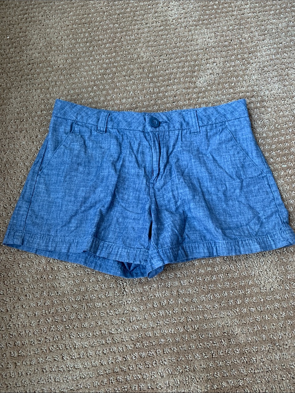bcg Blue Chambray Women's Bermuda Shorts